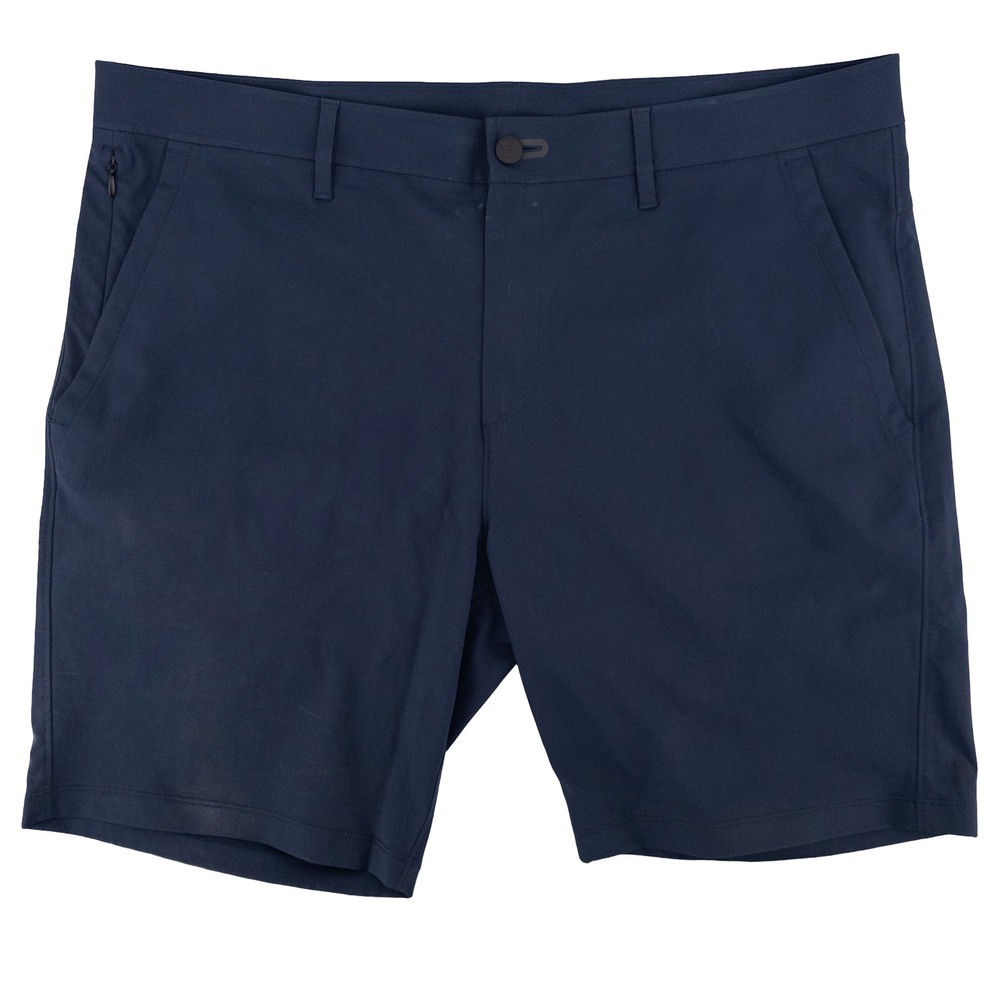 Public Rec Mens 36 Dealmaker Chino‎ Shorts Navy Blue Technical Golf Athleisure